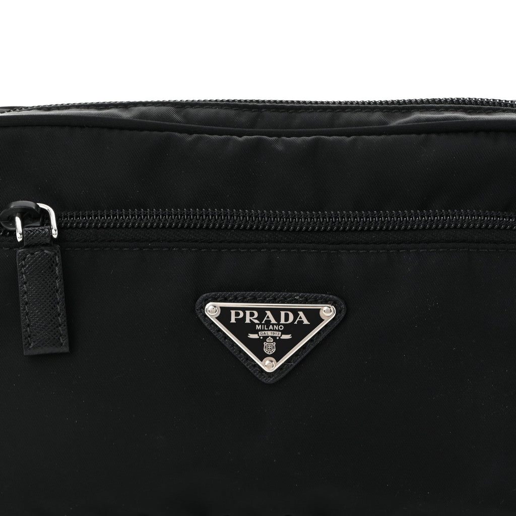 Re-Nylon Saffiano Belt Bag Black