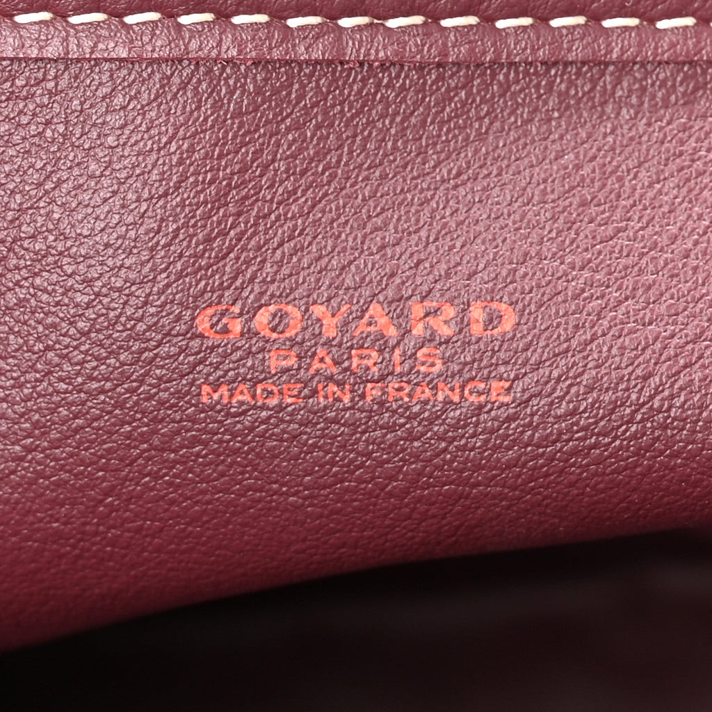 Goyardine Reversible Mini Anjou Burgundy