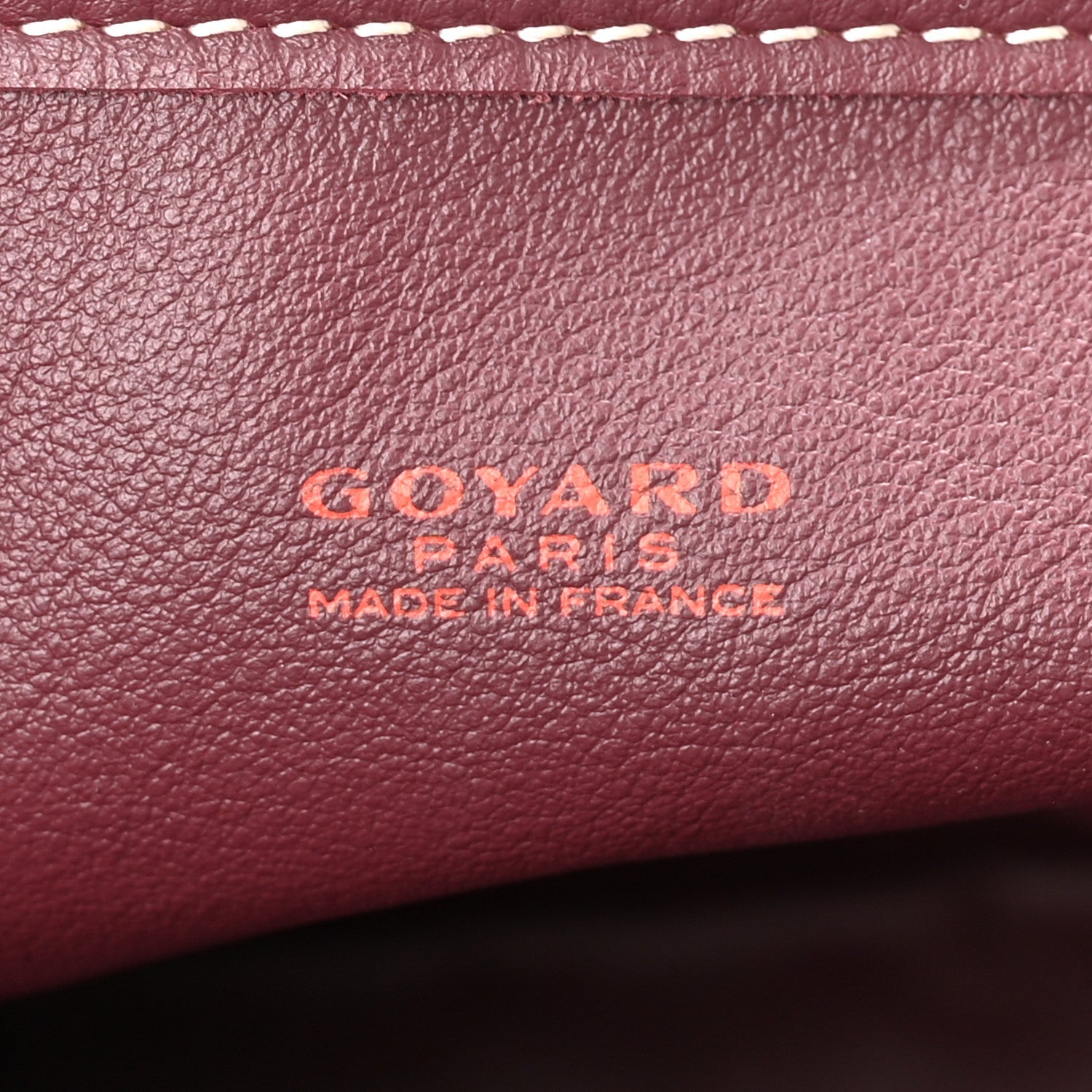 Goyardine Reversible Mini Anjou Burgundy