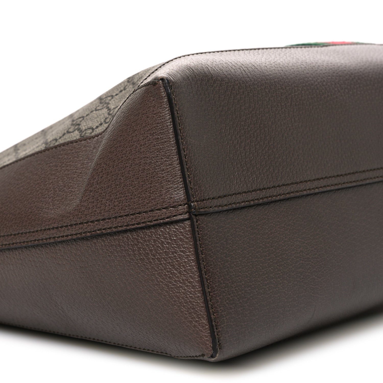 Gg Supreme Monogram Web Ophidia Tote Brown