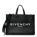 4G Coated Canvas Logo Medium G Tote Black