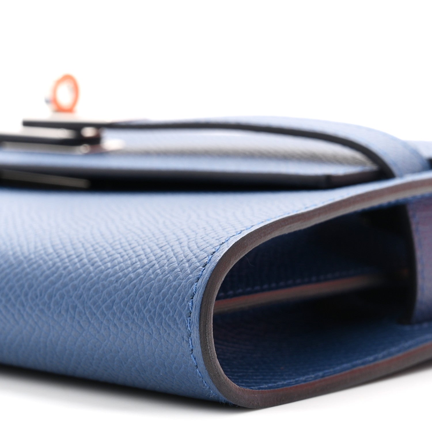 Epsom Kelly Wallet To Go Bleu Tie
