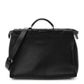 Cuoio Romano Selleria Metal Stitch Large Mens Peekaboo Iconic Essential Satchel Black