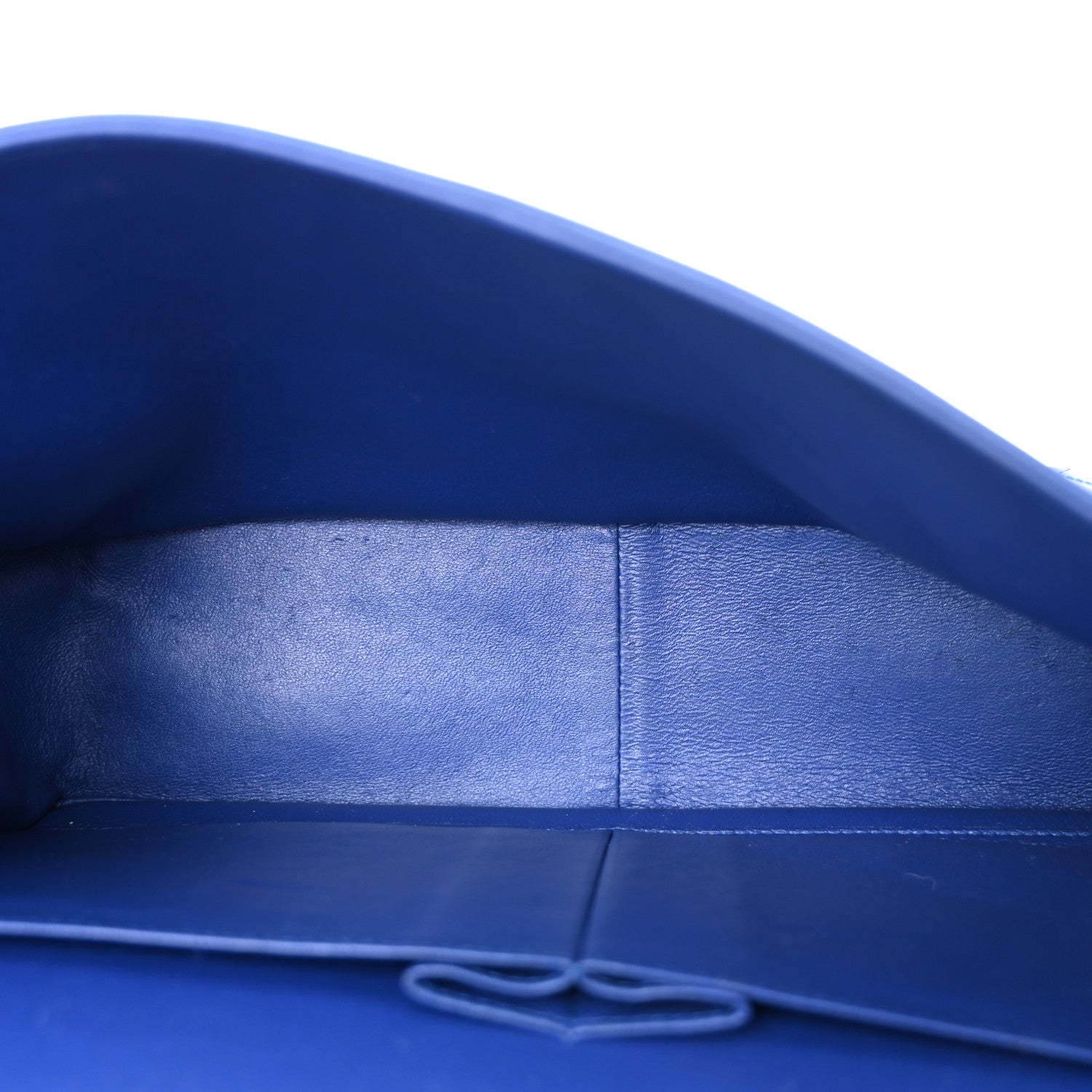 Patent Quilted Jumbo Double Flap Blue
