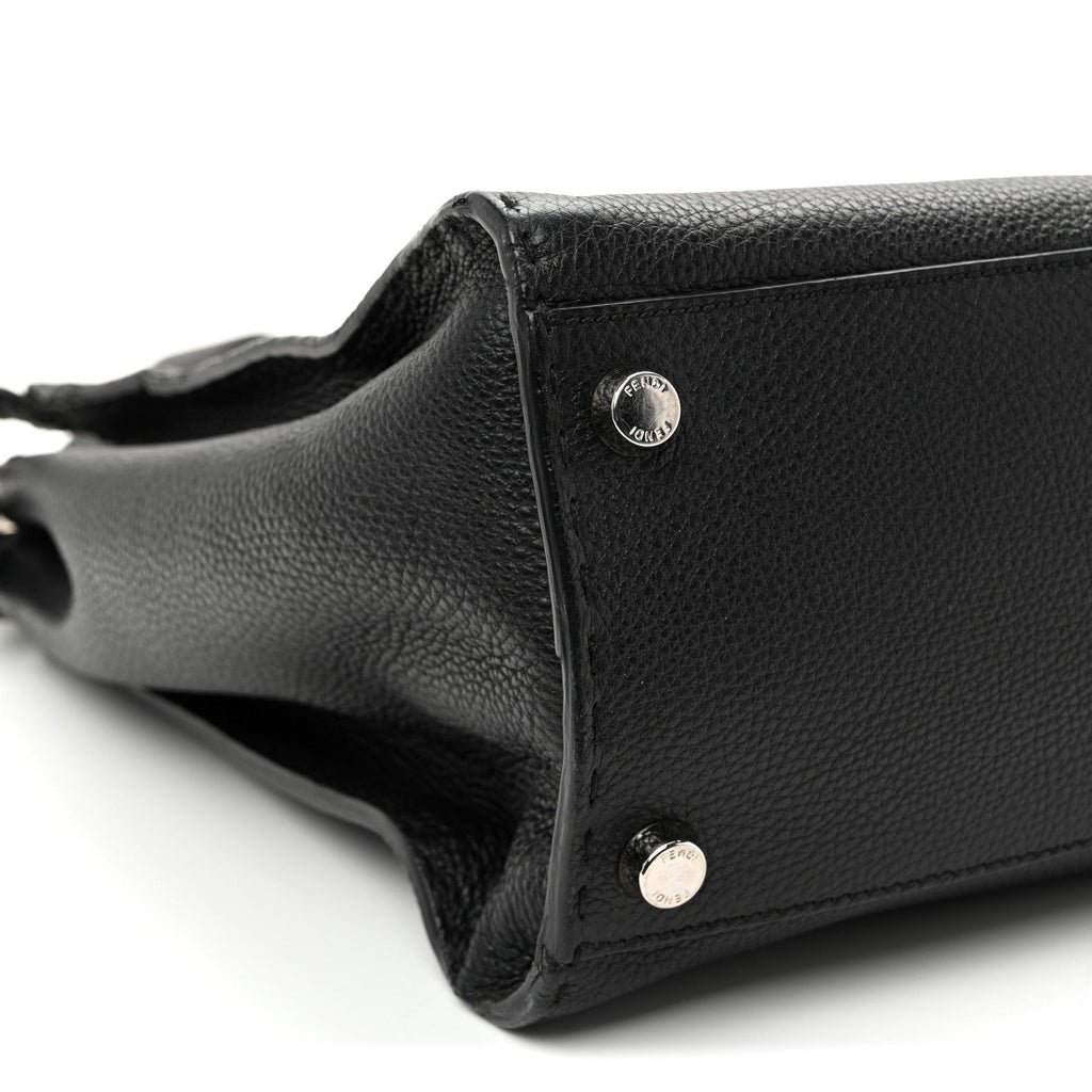 Cuoio Romano Selleria Metal Stitch Large Mens Peekaboo Iconic Essential Satchel Black
