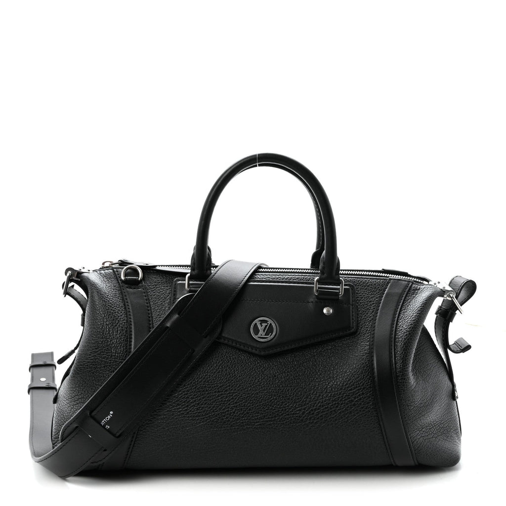 Pixel Lambskin LV Biker MM Black