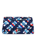Canvas Airline Printed XXL Travel Flap Bag Blue Red White