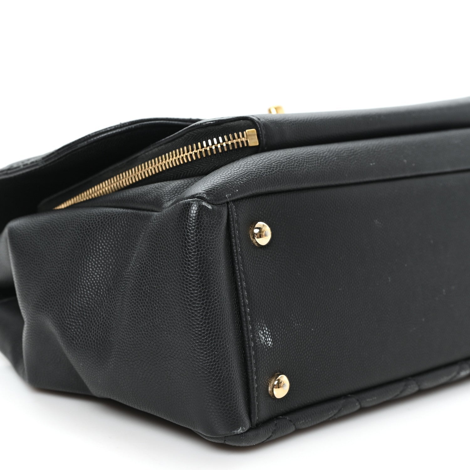 Caviar Quilted Large Business Affinity Flap Black