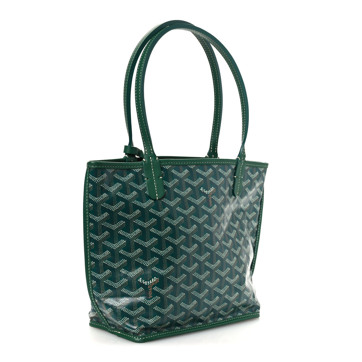 Goyardine Reversible Mini Anjou Green