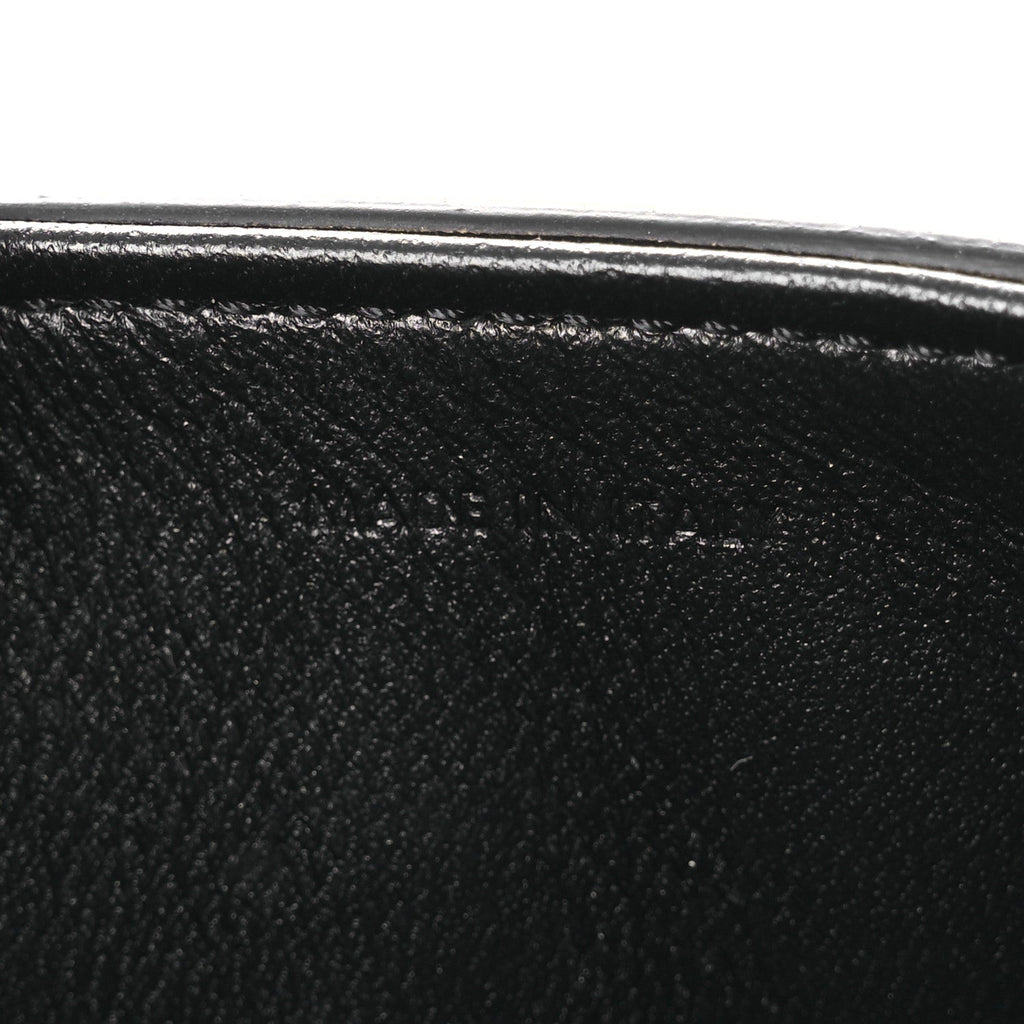 Shiny Calfskin Triomphe Shoulder Bag Black