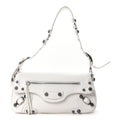 Agneau Arena Small Le Cagole Sling Bag Optic White