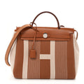 Vache Hunter Toile H Vibration Herbag Zip Retourne 31 PM Fauve Ecru Beige