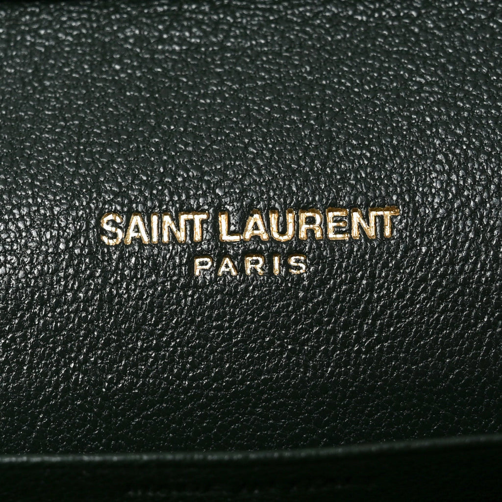 Lambskin Diamond Quilted Becky Chain Wallet Vert Fonce
