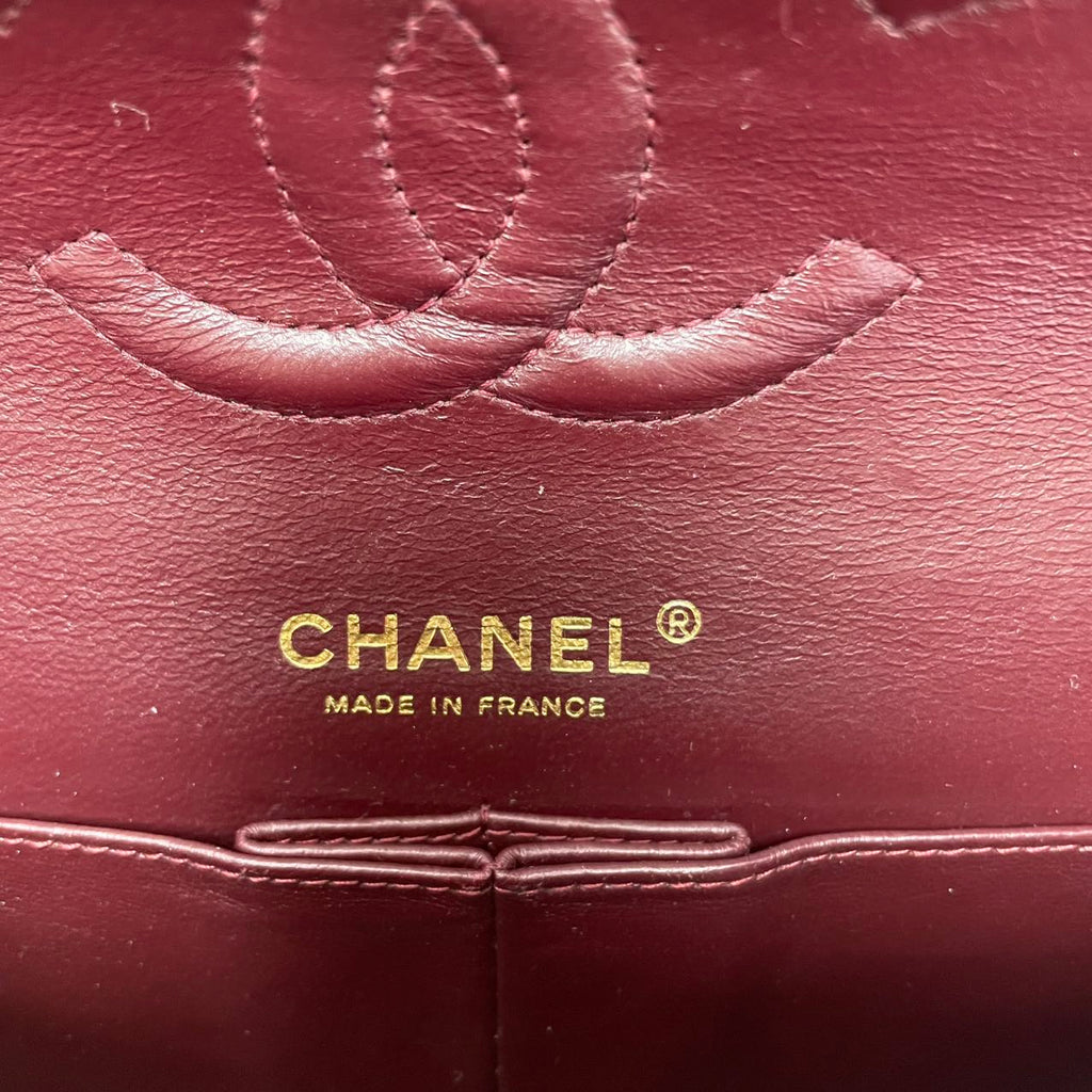 Chanel Classic Medium Double Flap Bag  Black Lambskin 2012