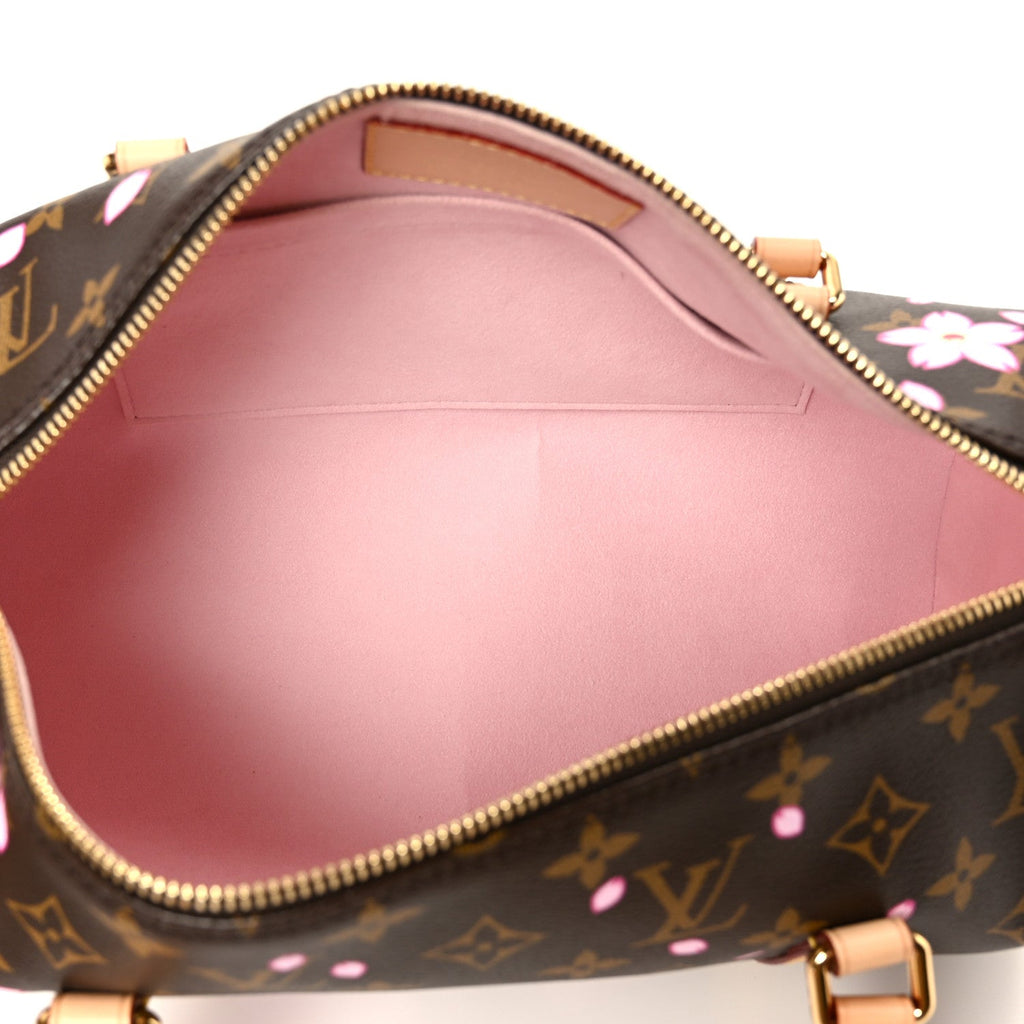 LV X TM Monogram Cherry Blossom Papillon Sakura Brown