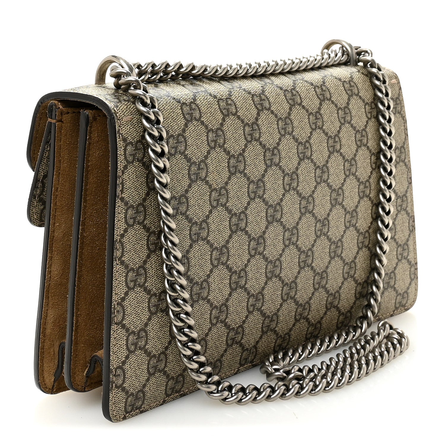 GG Supreme Monogram Small Dionysus Shoulder Bag Taupe