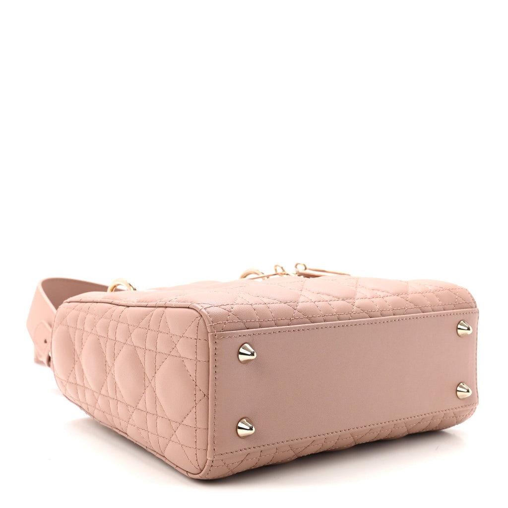 Lambskin Cannage Small Lucky Badges My Lady Dior Fard