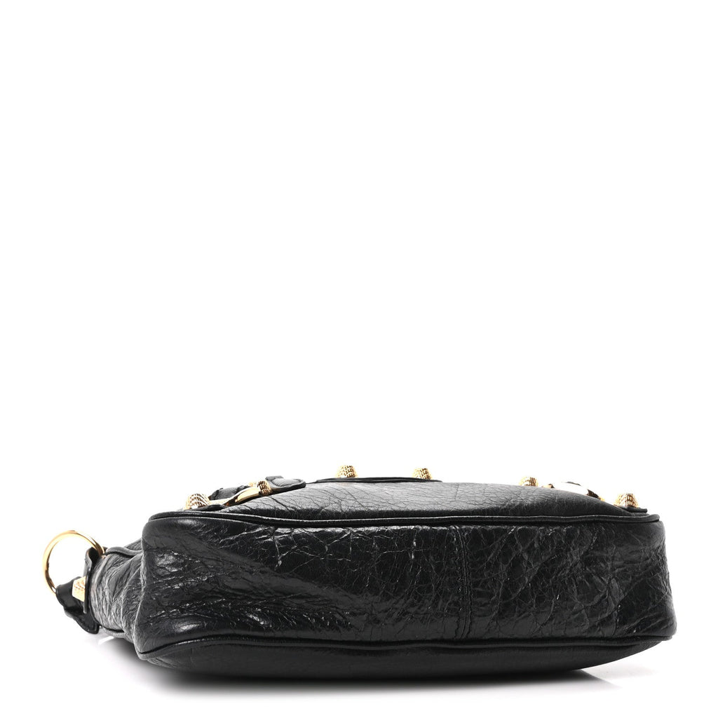 Agneau Giant 12 Gold Hardware Hip Black