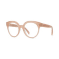 Celine Eyeglasses Round Full Rim, Shiny Havana Frame and Clear Demo Lenses Lens CL50093I053