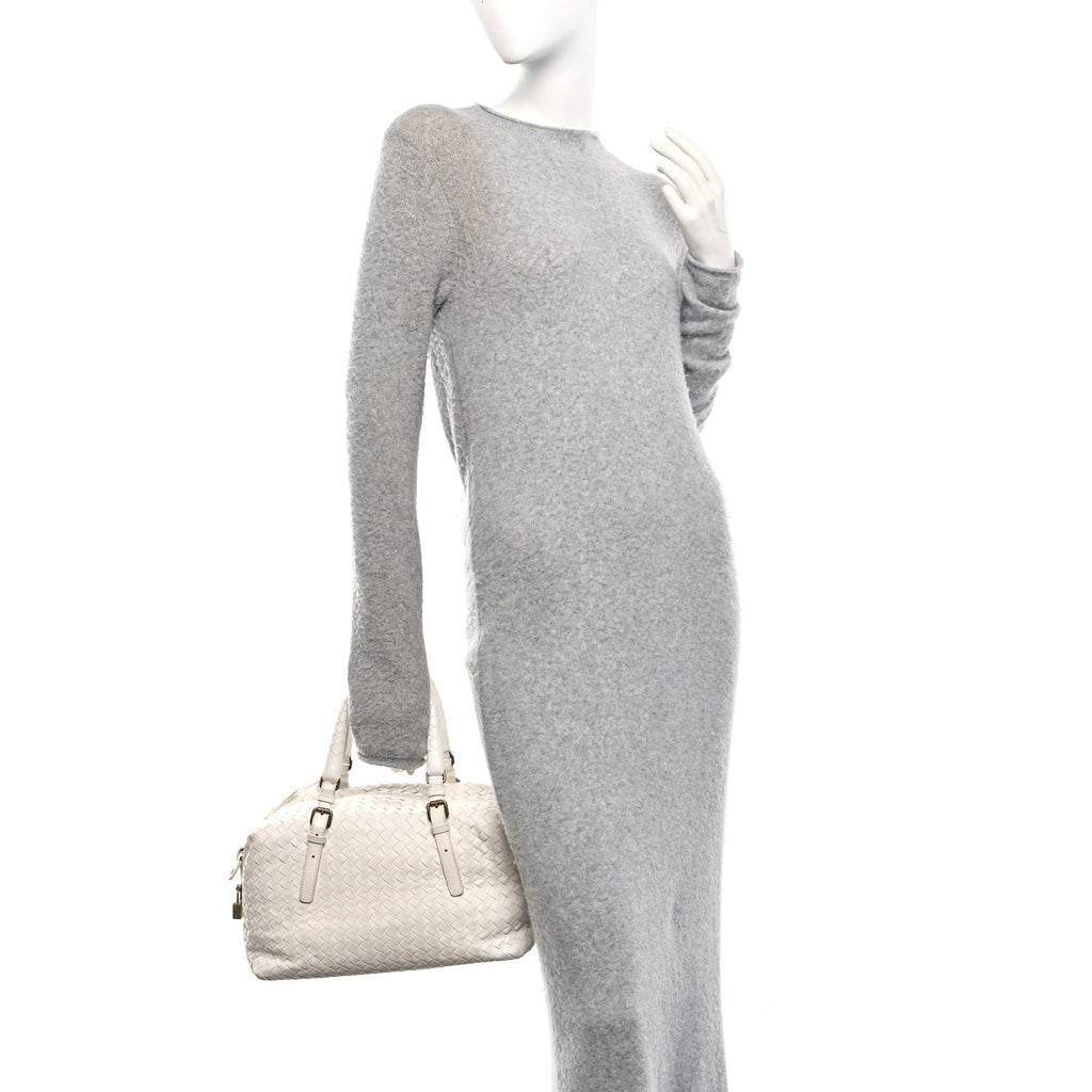 Nappa Intrecciato Montaigne Bag White
