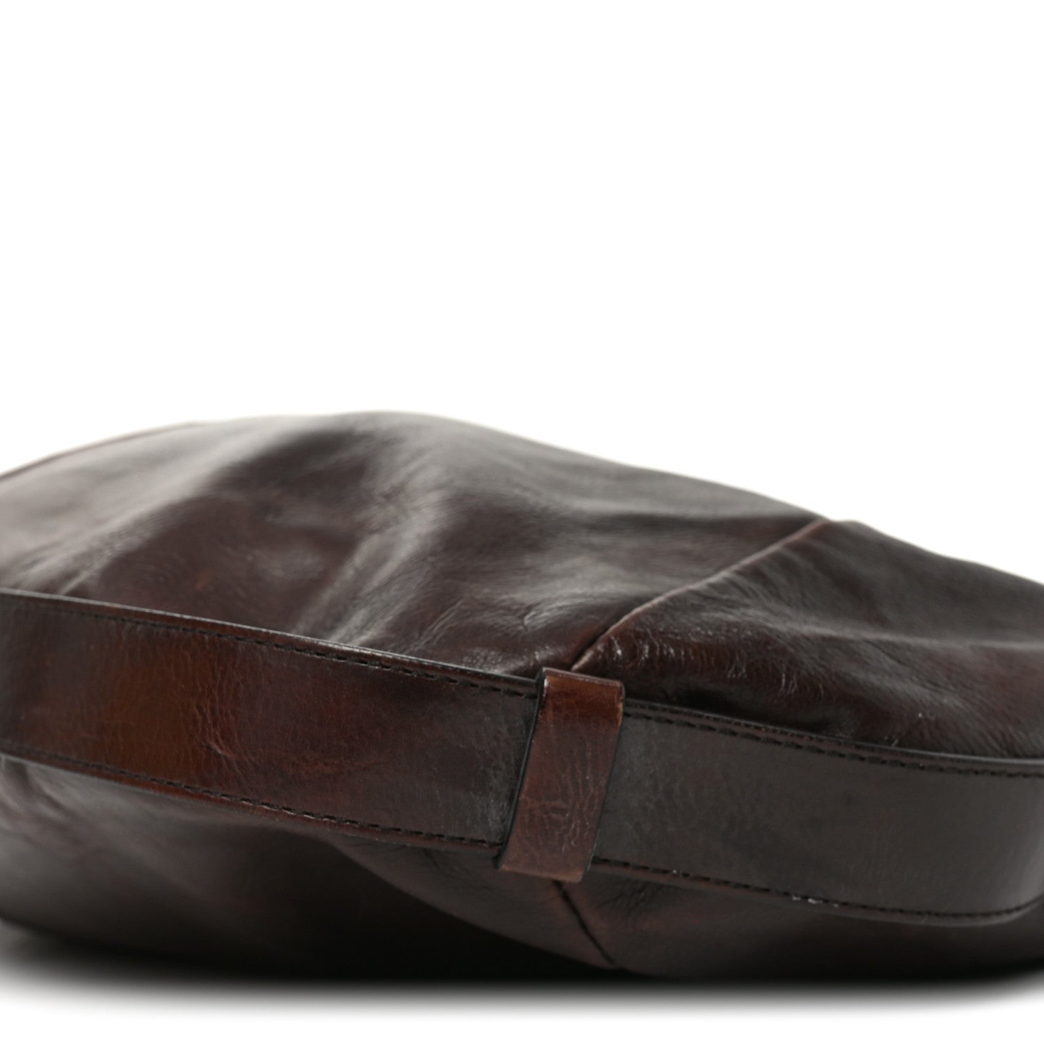 Buffalo Leather Horn Medium Mombasa Bag Brown