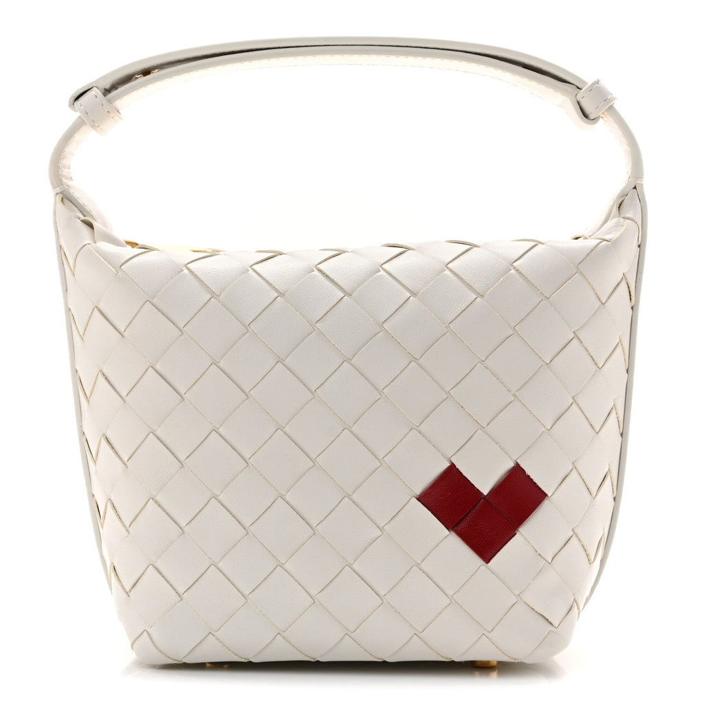 Nappa Intrecciato Heart Candy Wallace White