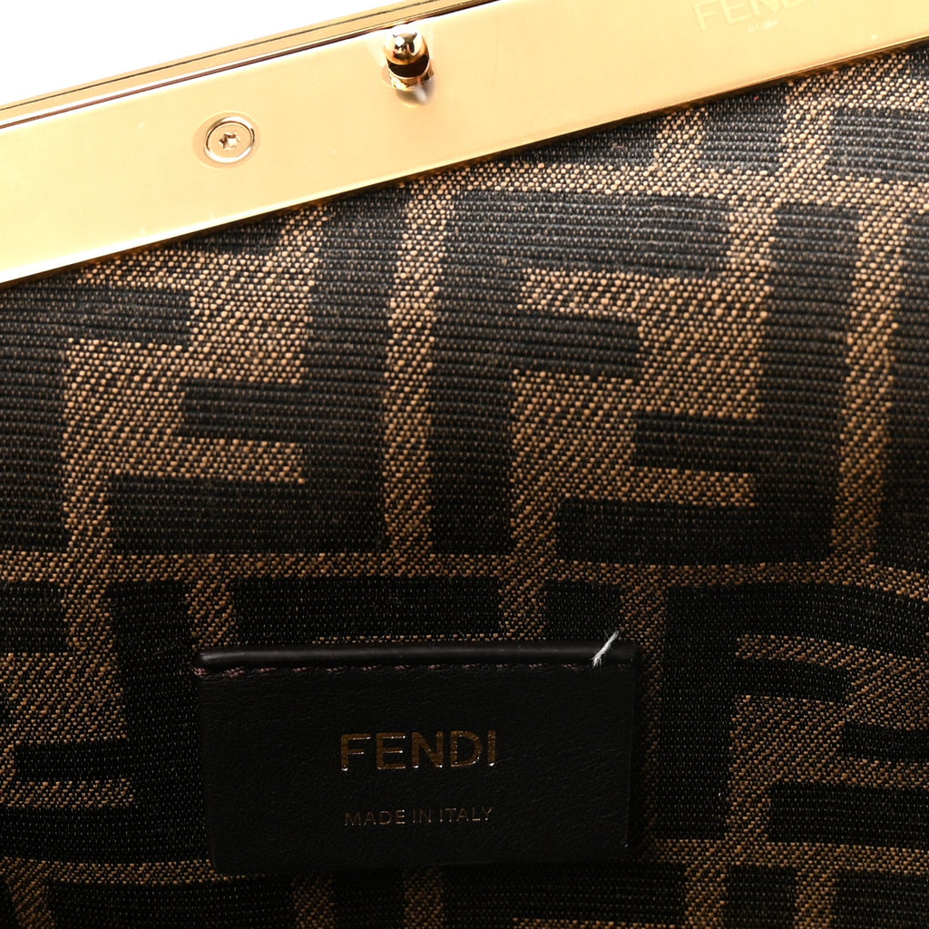 Shiny Nappa Small Fendi First Lampone