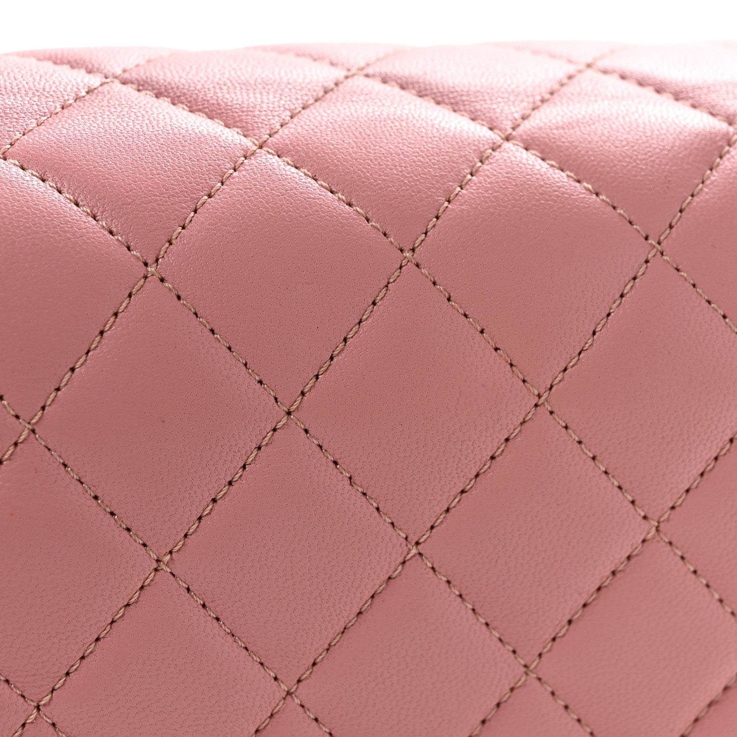 Lambskin Quilted Small Citizen Chic Flap Pink