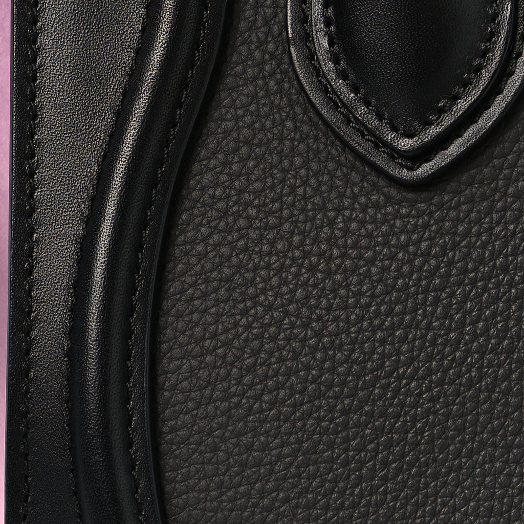 Baby Grained Calfskin Nubuck Tri-color Nano Luggage Anthracite