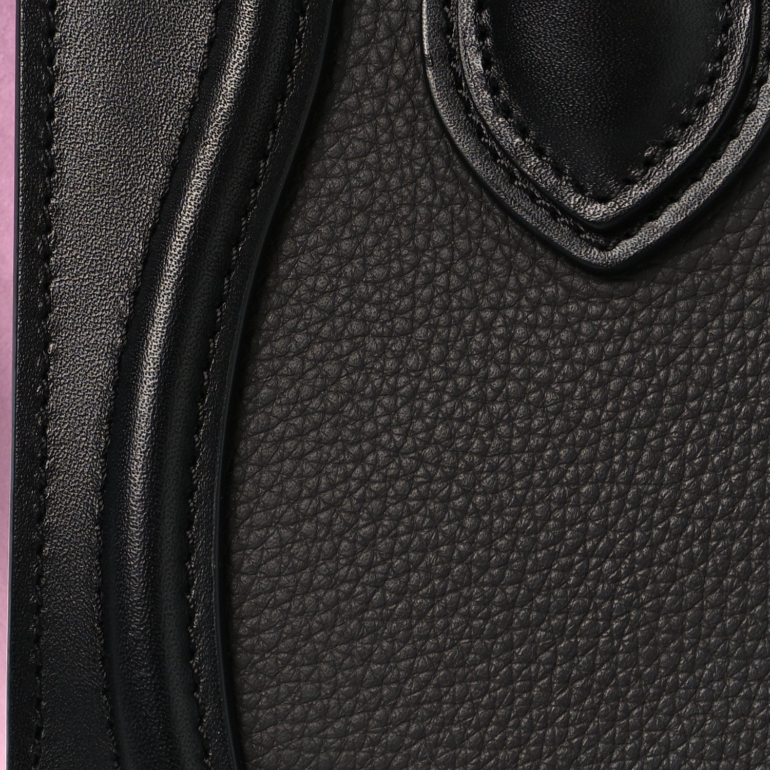 Baby Grained Calfskin Nubuck Tri-color Nano Luggage Anthracite