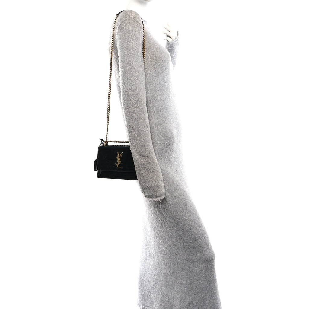 Patent Small Monogram Sunset Black