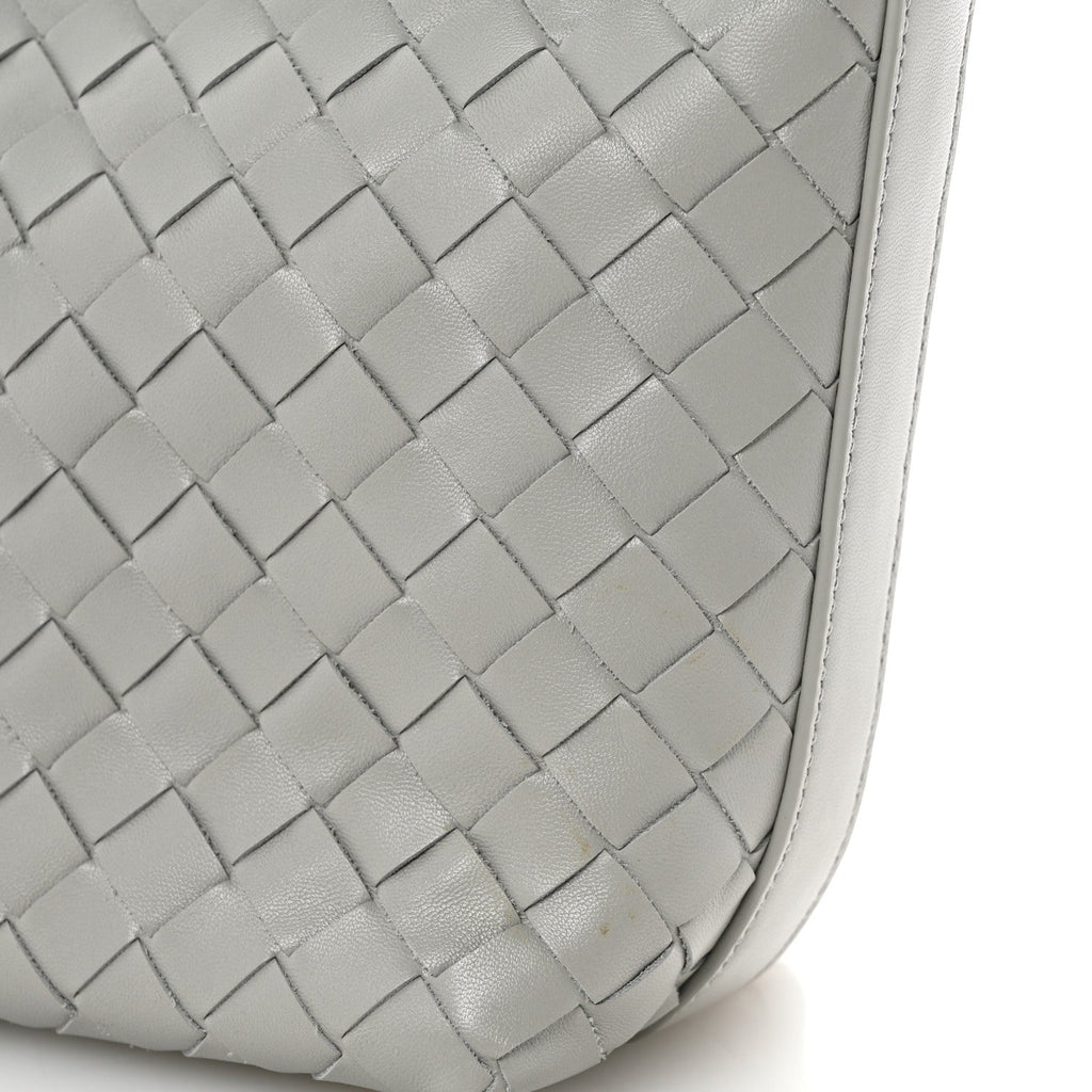 Calfskin Nappa Intrecciato Mini Wallace Agate Grey