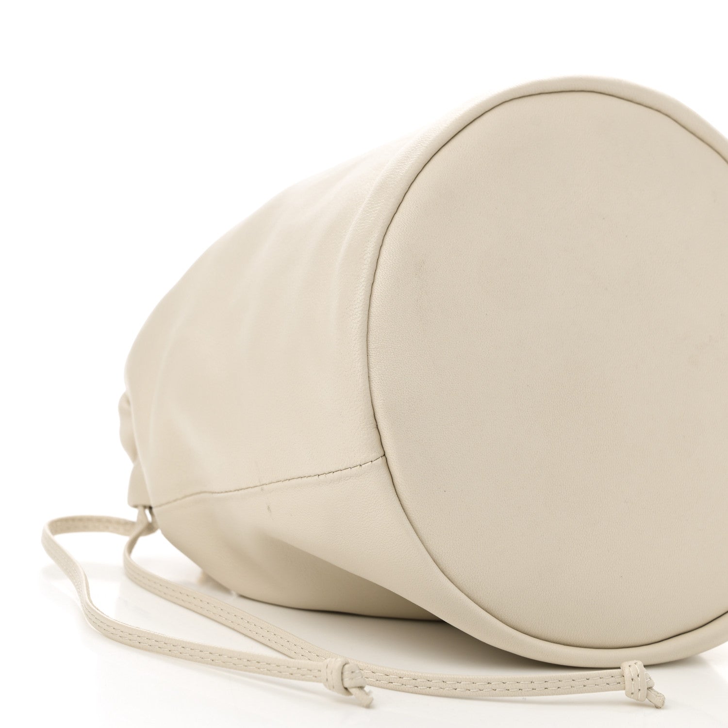 Smooth Calfskin Aria Bucket Bag Off White