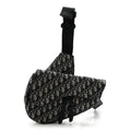 Oblique Mens Saddle Bag Blue