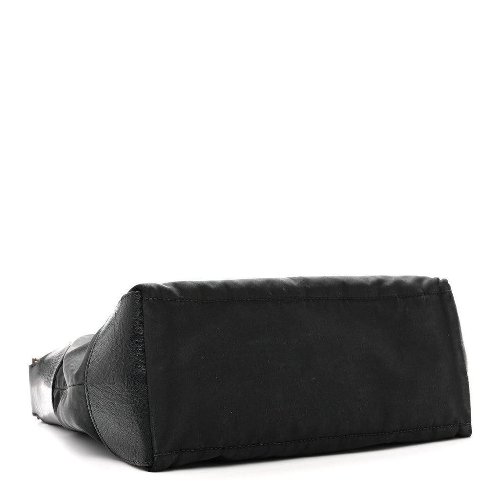 Nylon Shoulder Bag  Black