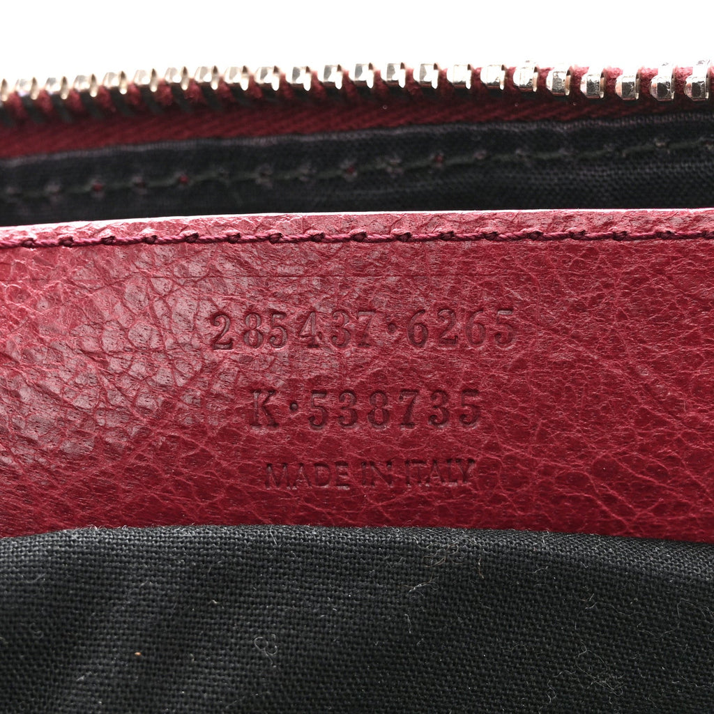 Agneau Giant 12 Silver Hardware Day Hobo Cassis