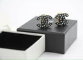 Chanel Vintage 02A Rhinestone Black CC Logo Clip-on Earrings