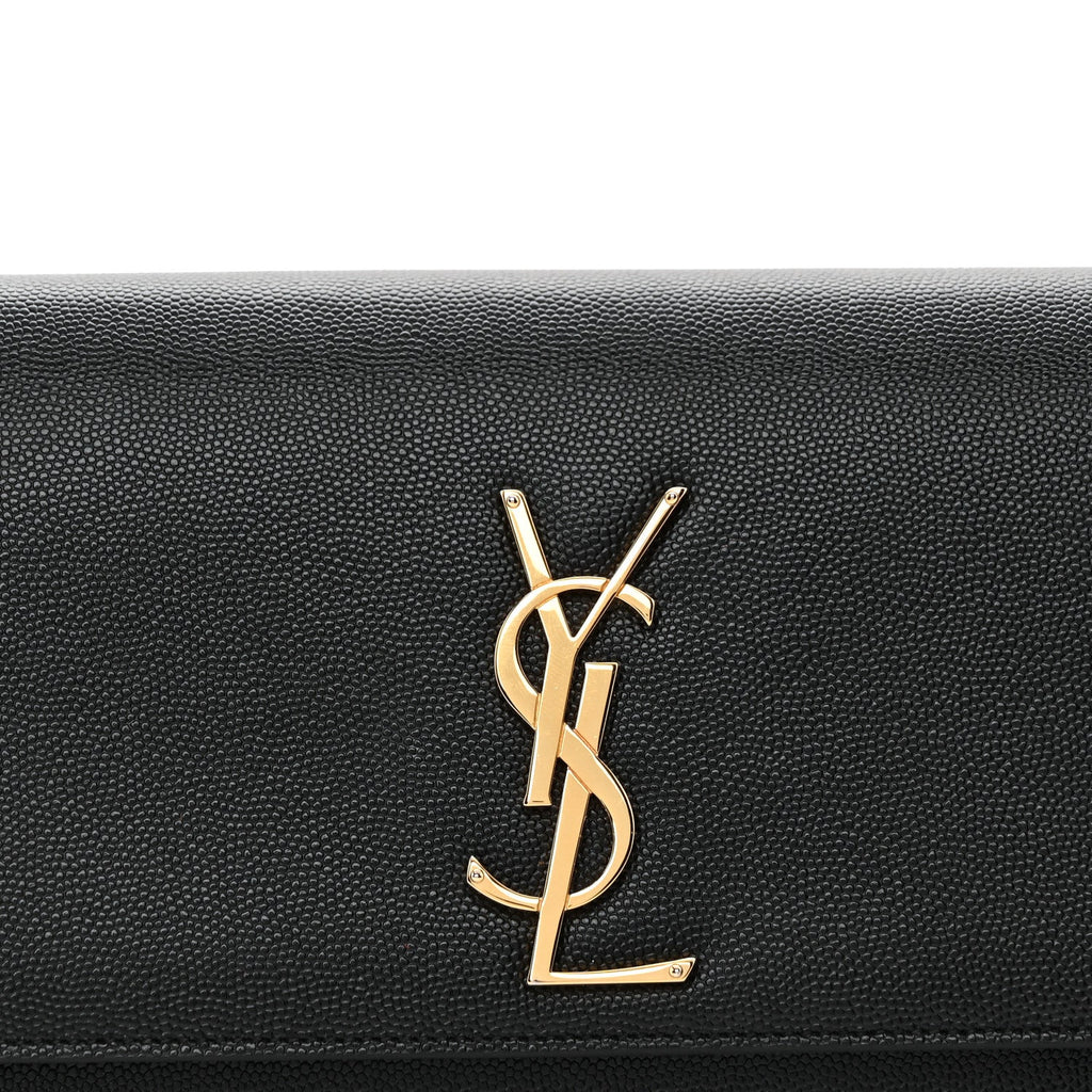 Grain De Poudre Monogram Cassandre Clutch Black