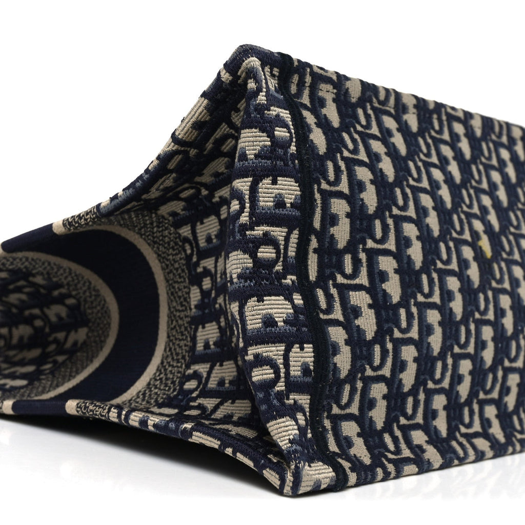 Oblique Medium Book Tote Blue Multicolor