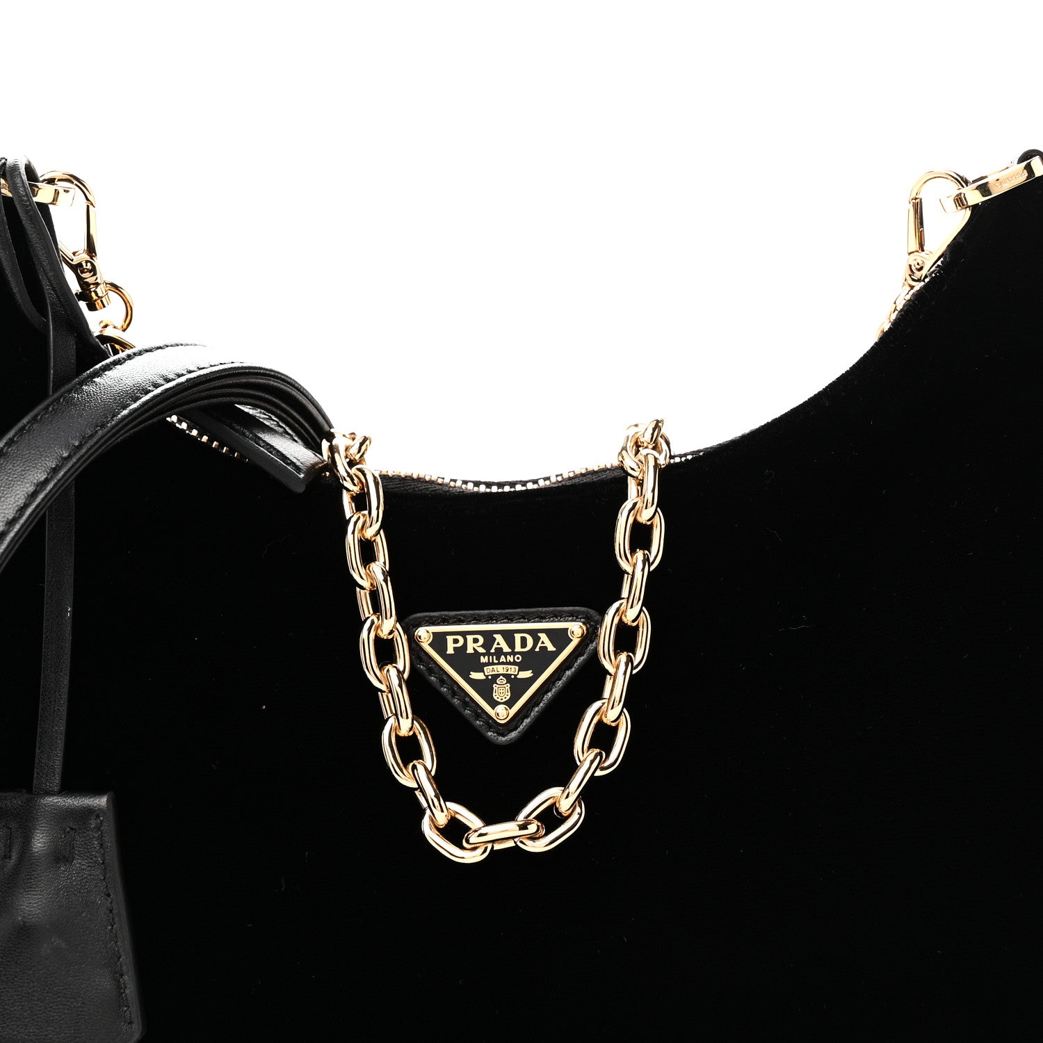 Velvet Nappa Mini Re-Edition Shoulder Bag Black