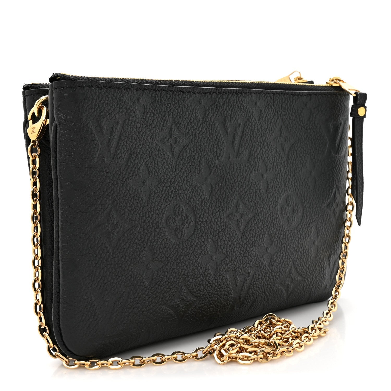 Empreinte Double Zip Pochette Black