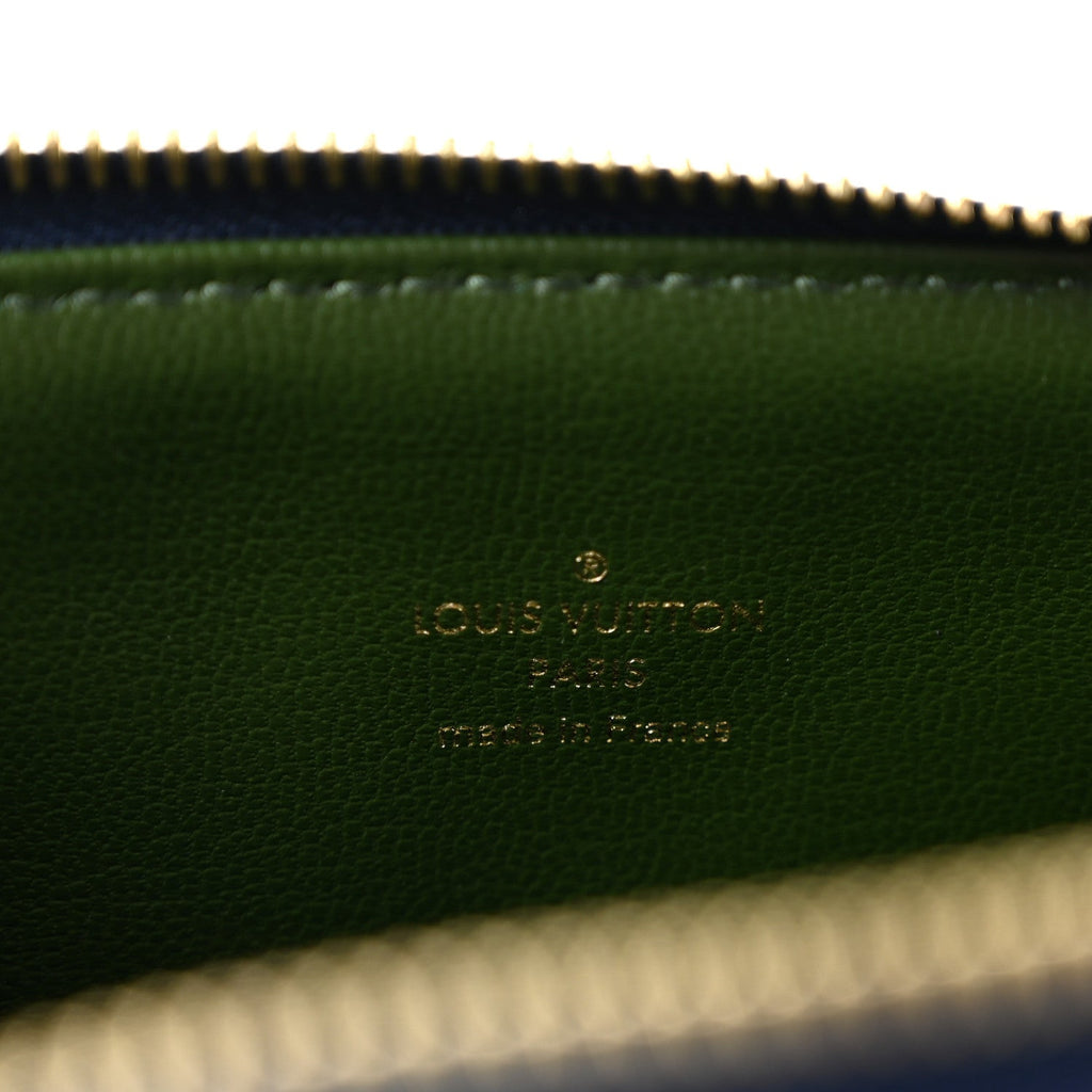 Lambskin Embossed Monogram Coussin PM Blue Green