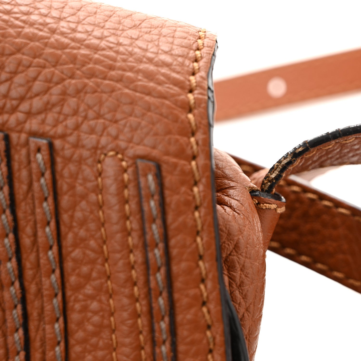 Calfskin Mini Marcie Round Crossbody Bag Tan