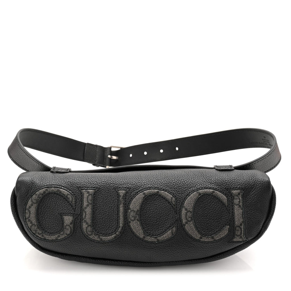 Grained Calfskin Embossed GG Monogram Belt Bag 80/32