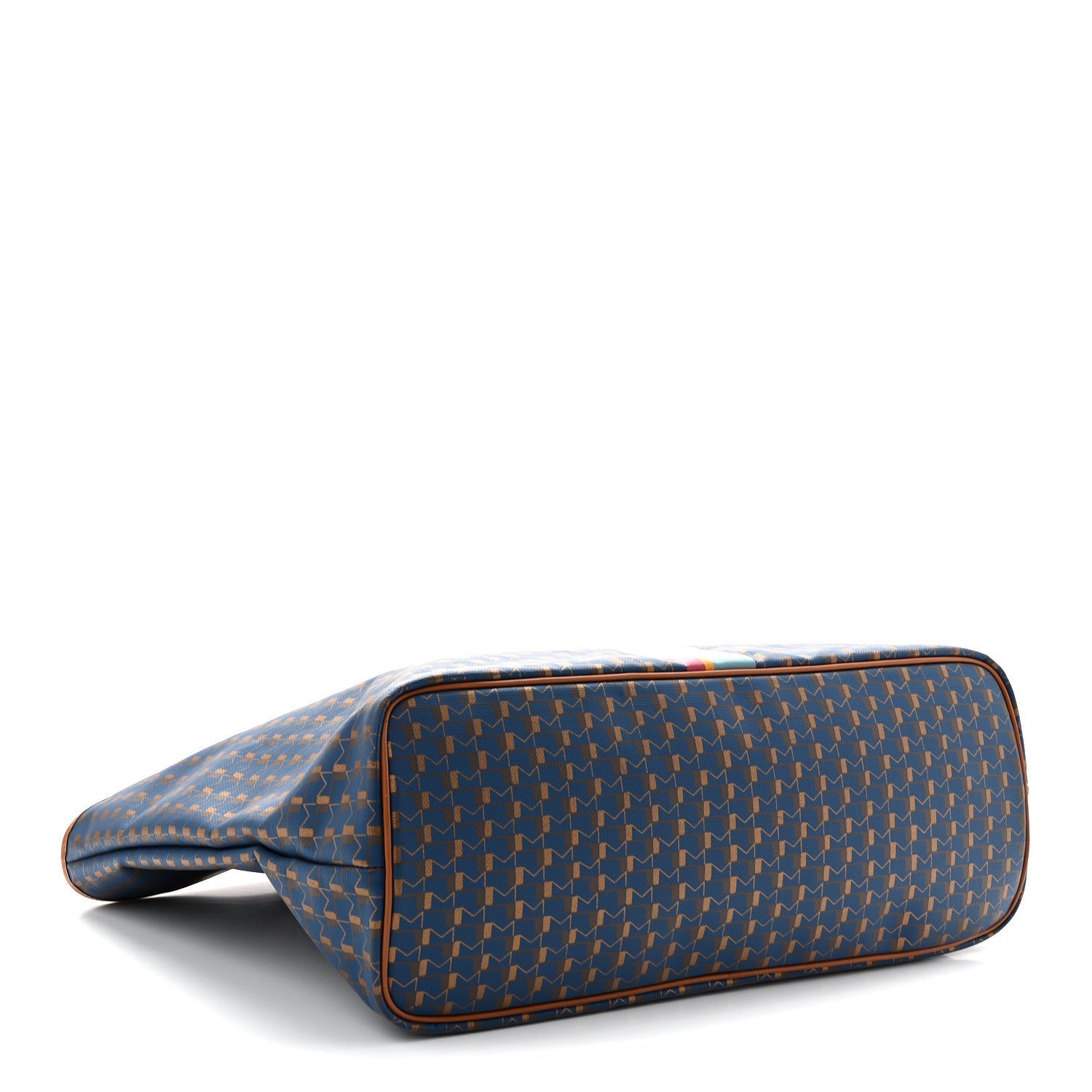 Canvas 1920 Calfskin Oh! Tote Ruban GM Indigo Bronze Cognac