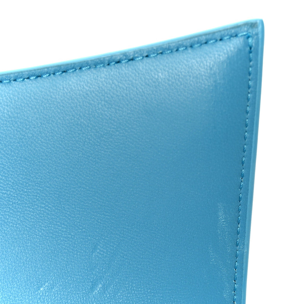 Strass Suede Hourglass Top Handle Bag XS Light Blue
