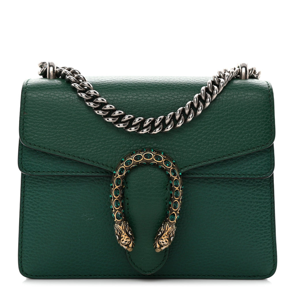 Calfskin Mini Dionysus Shoulder Bag Emerald