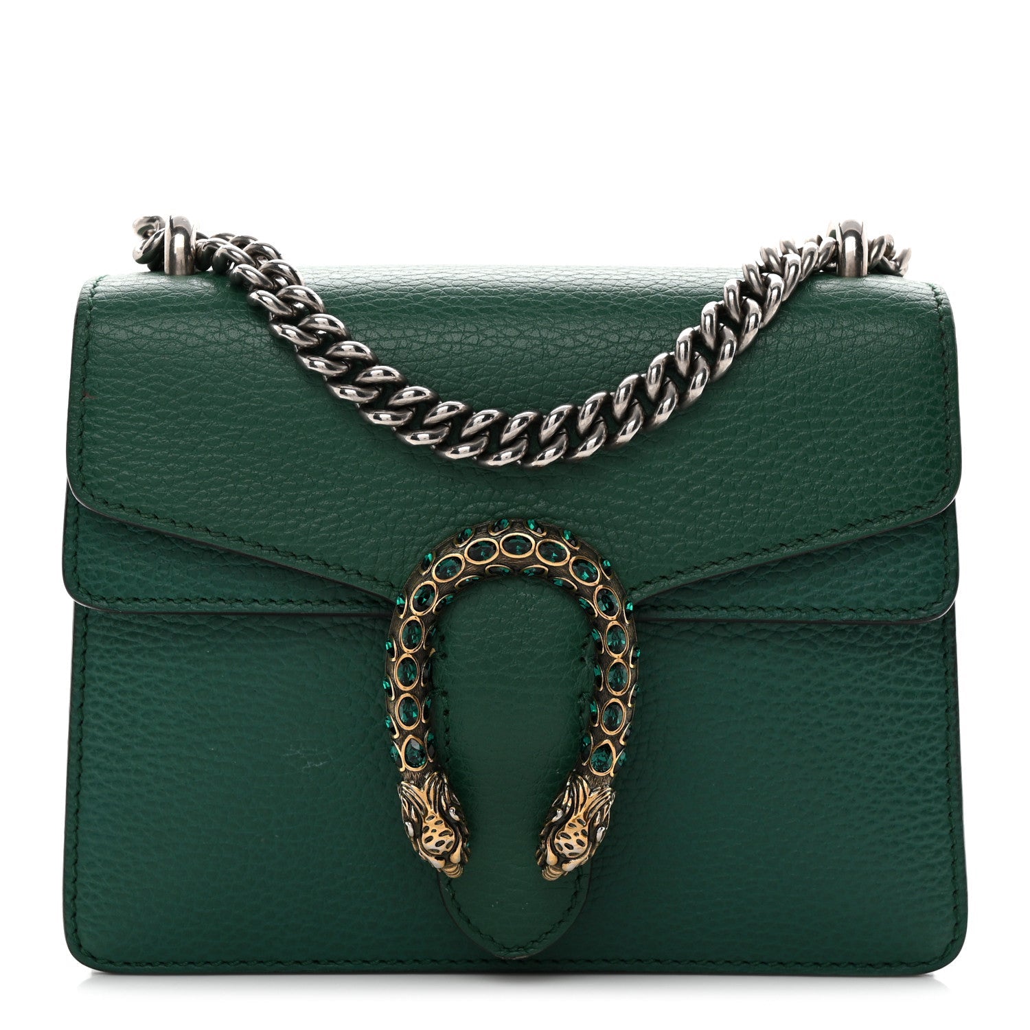 Calfskin Mini Dionysus Shoulder Bag Emerald