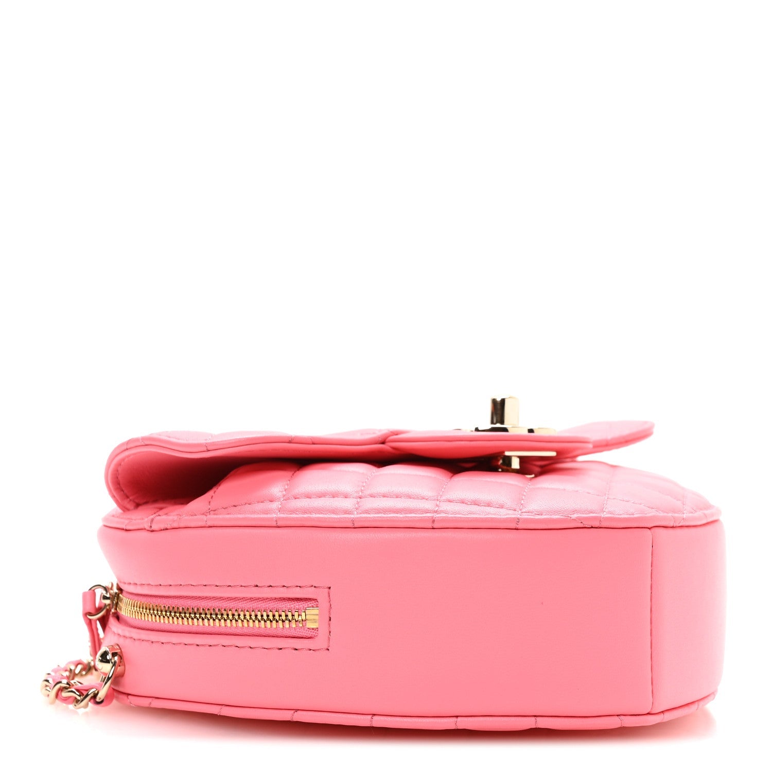Lambskin Quilted CC In Love Heart Bag Pink