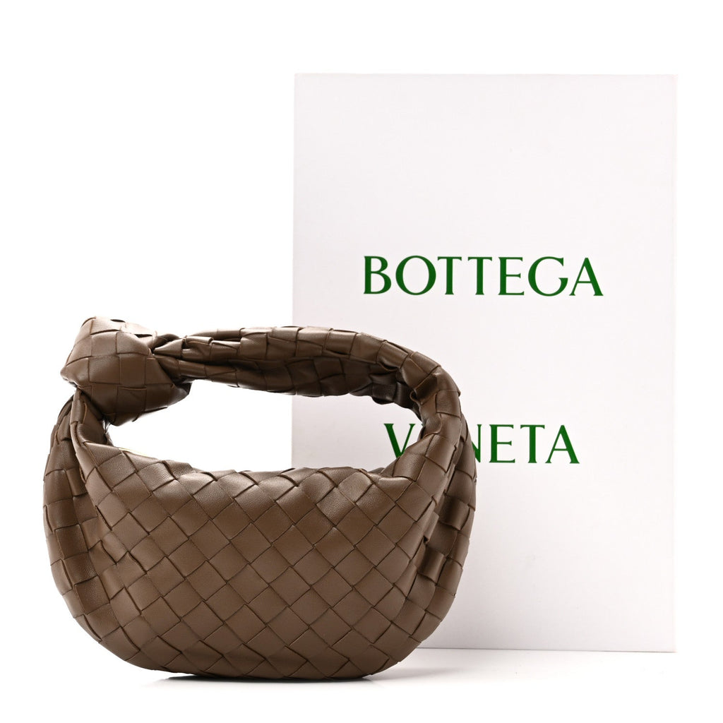 Nappa Intrecciato Mini Jodie Dark Taupe
